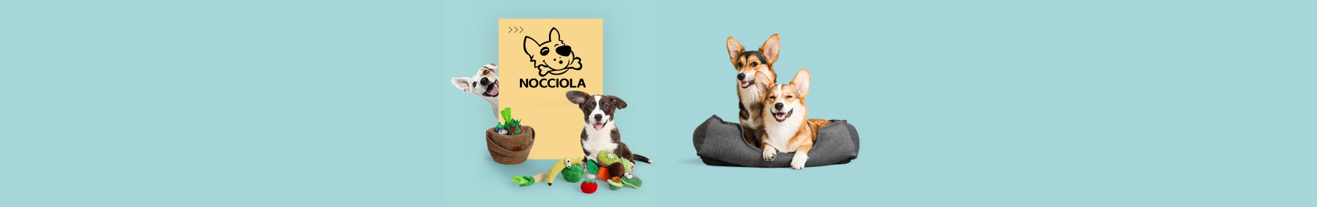 Small Dog Toys - Cute toys for small breeds with playful pups enjoying their time.