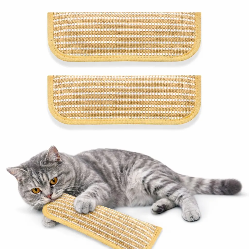 PURETOY Sisal Catnip Kicker Toy 2 Pack – Interactive Bunny Kick Toy, All Cat Ages