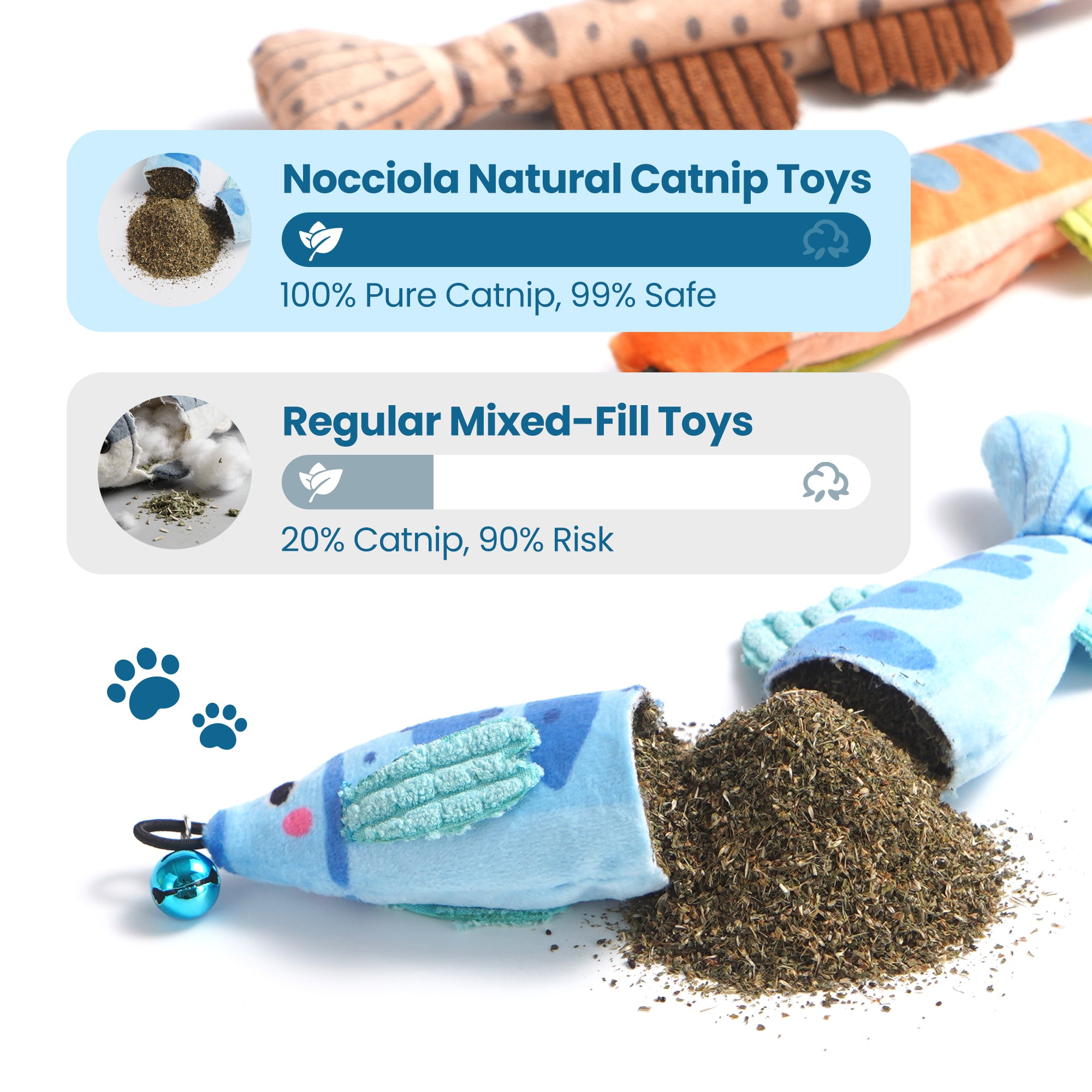 3 Pack Extra Large Cat Toys for Indoor Cats