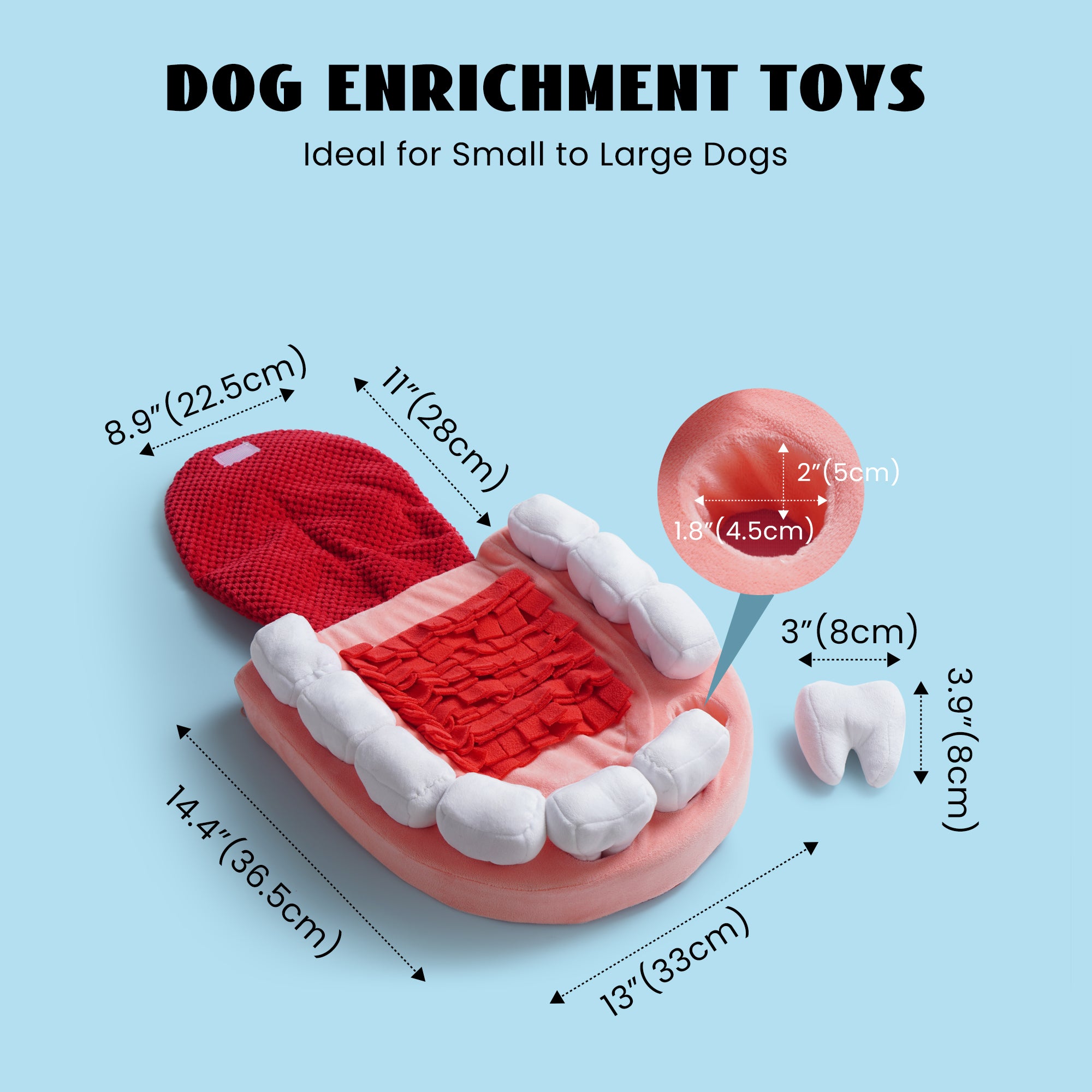 Nocciola Teeth Enrichment Puzzle Dog Toys
