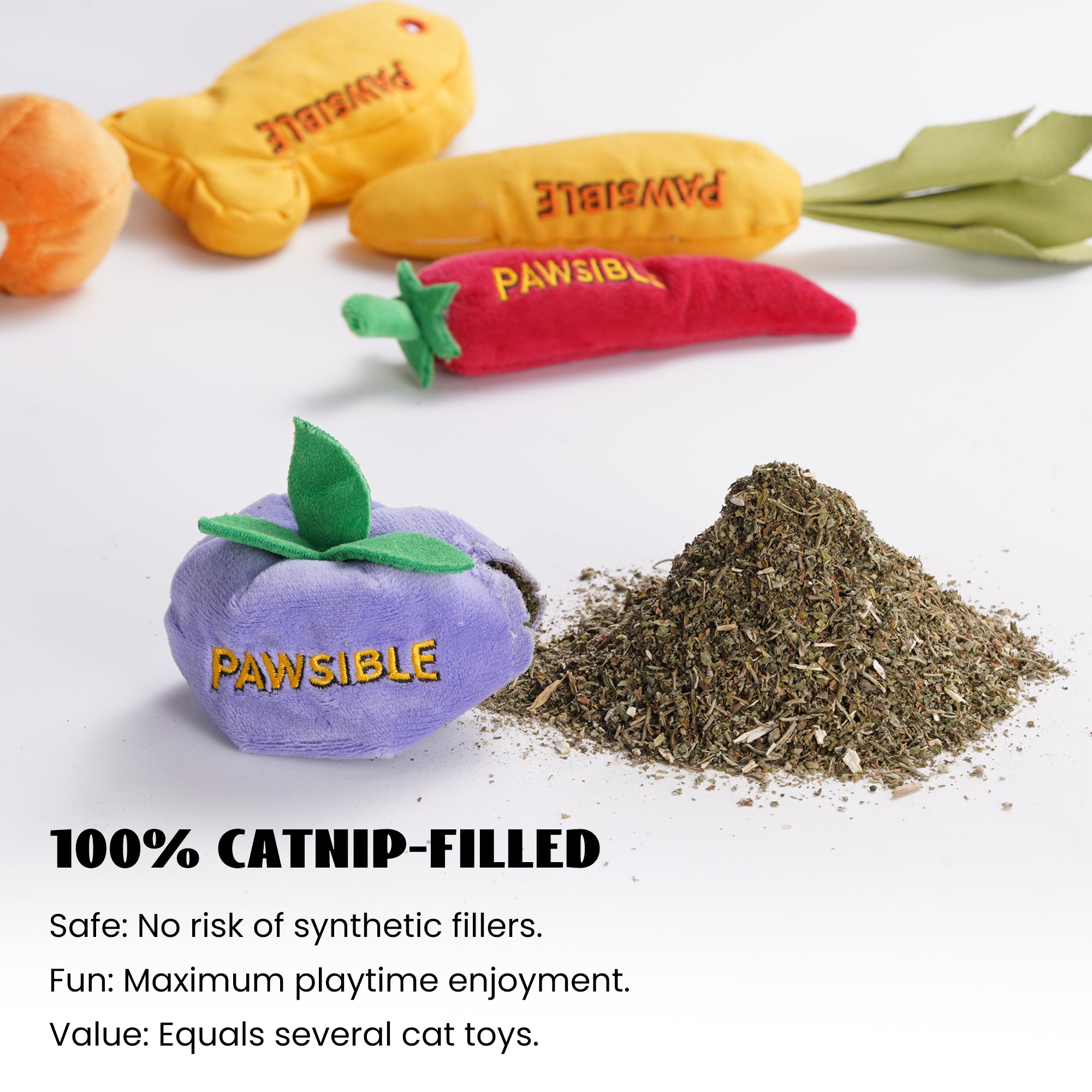 5 Pack Catnip Toys for Indoor Cats
