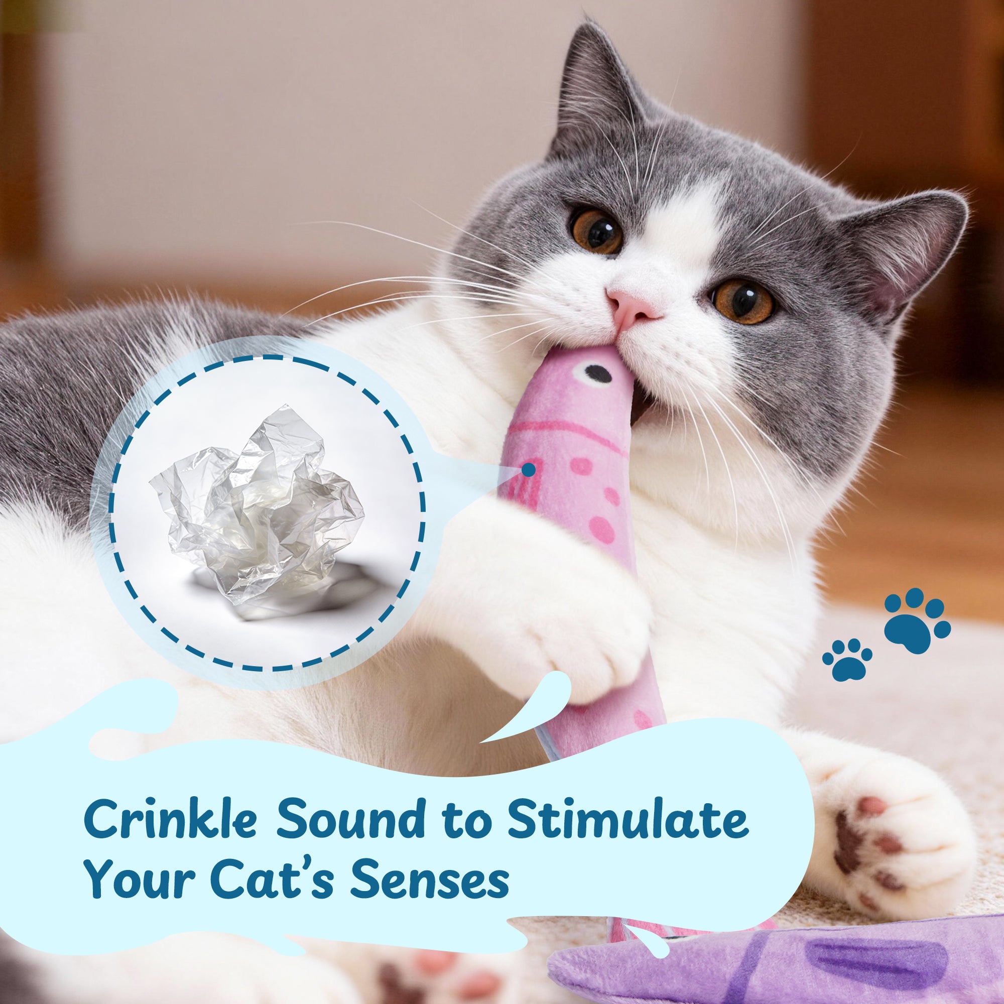 2 Pack Extra Large Cat Toys for Indoor Cats