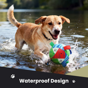 Nocciola Magic Pup Soccer Ball with Straps Dog Toy - Package | Nocciola Pet Toys