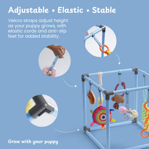 Nocciola Play Gym Enrichment Dog Toy - Back View | Nocciola Pet Toys