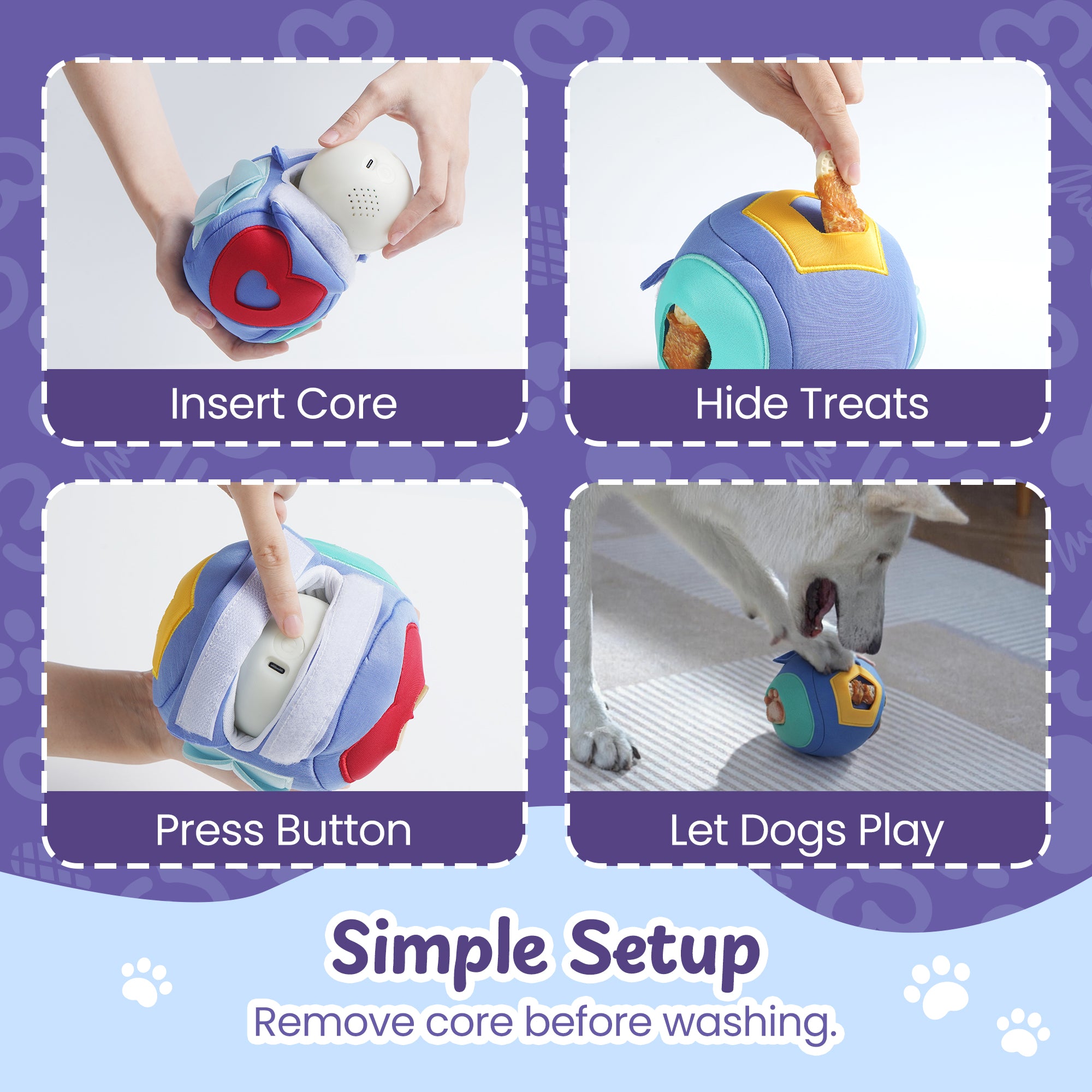 Bouncing Ball Interactive Dog Toy