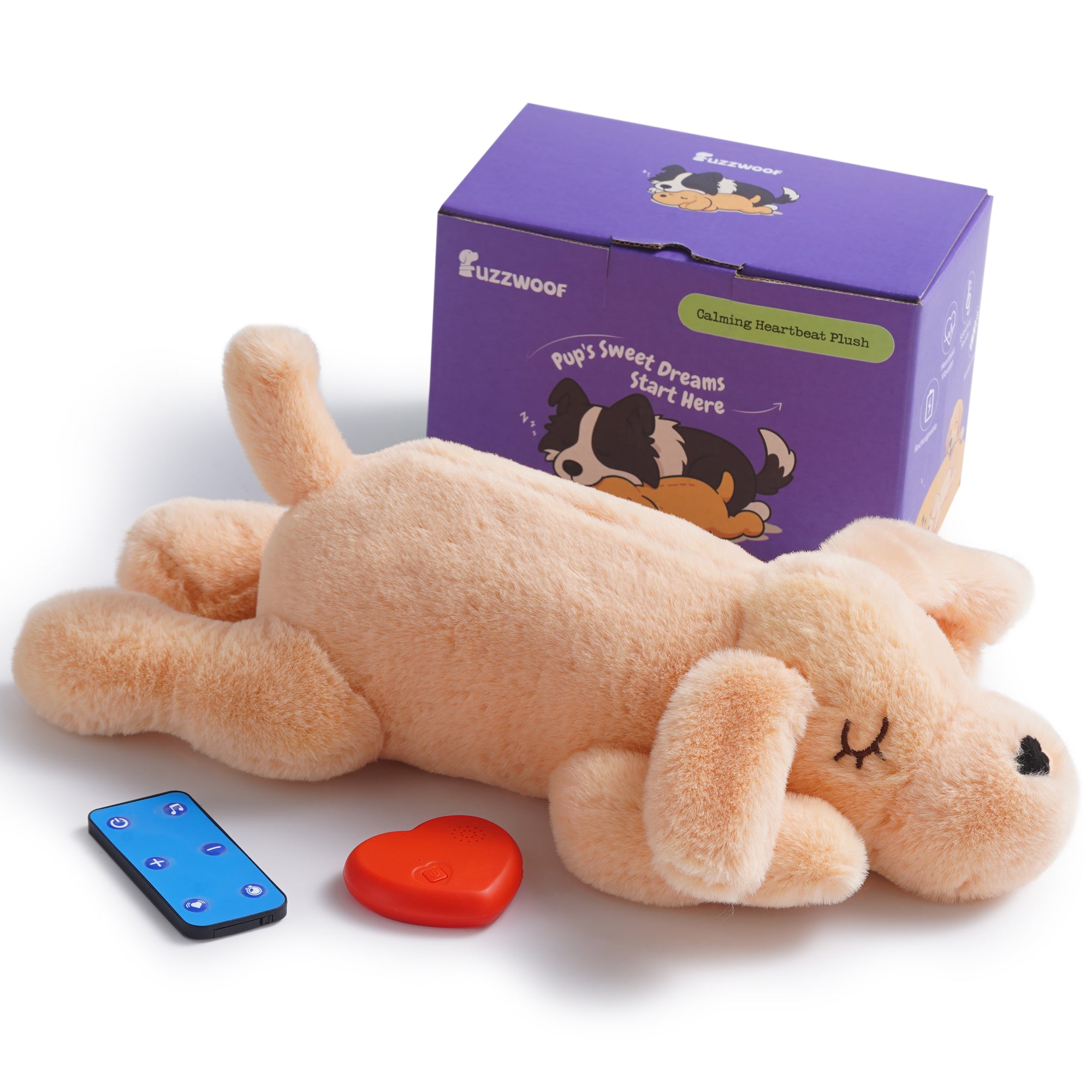 Sleeping Pup Calming Plush Dog Toy