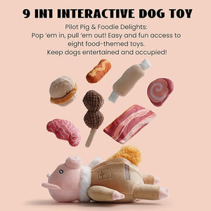 Nocciola Stuffed Pig Dog Toys - Lifestyle | Nocciola Pet Toys