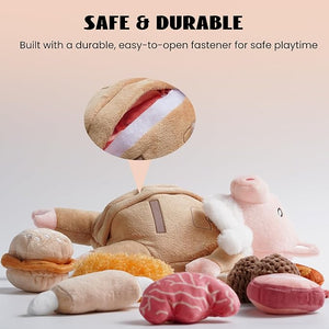 Nocciola Stuffed Pig Dog Toys - Size Chart | Nocciola Pet Toys