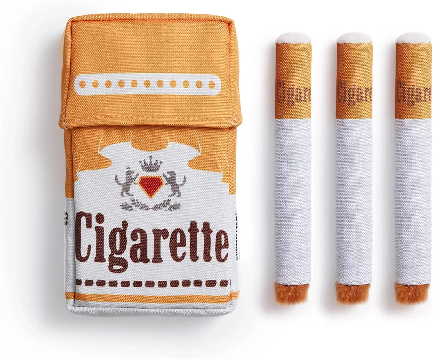 Nocciola 3-Pack Organic Catnip Canvas Cigarette Kicker Toys for Indoor Cats