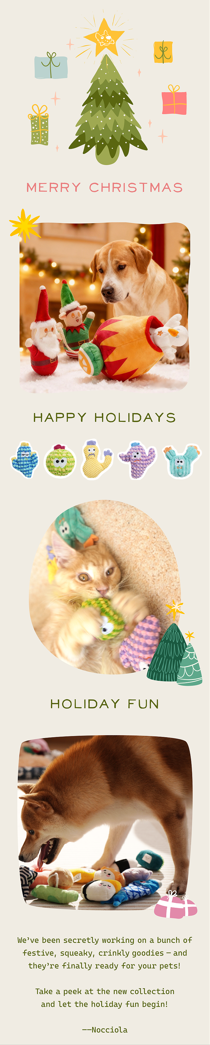 🎄✨New Holiday Toys For Your Pets!💖