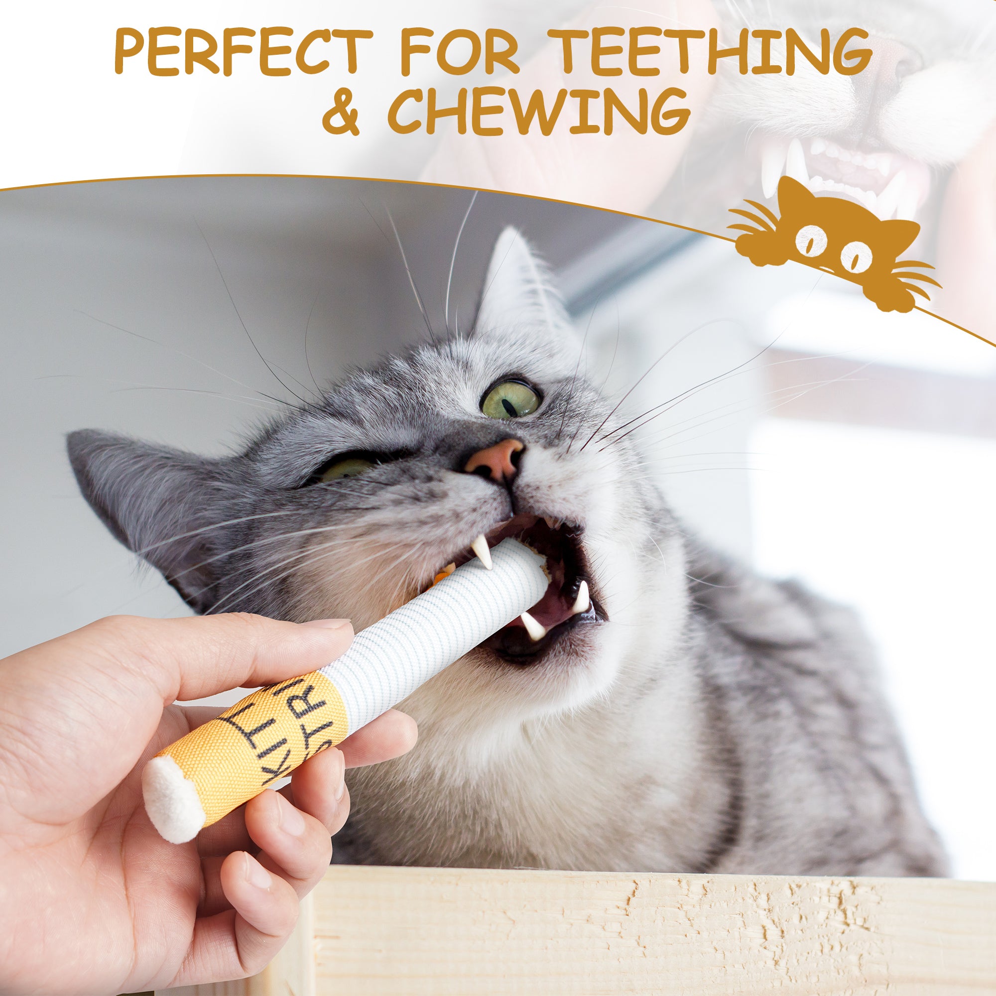 Nocciola 3 Pack Funny Catnip Toys for Cats