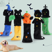 Lade das Bild in den Galerie-Viewer, Nocciola 5 Stück Halloween-Quietschspielzeug für Hunde, Plüsch-Hundespielzeug ohne Füllung für Welpen, kleine, mittelgroße und große Hunde 
