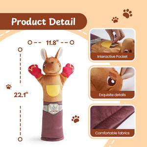 Rumble Roo Cat Wrestling Toy - In Use | Nocciola Pet Toys