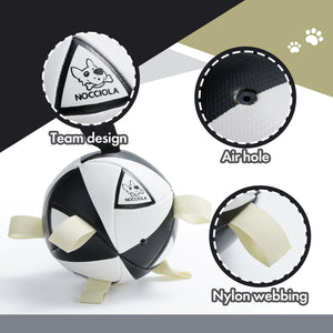Nocciola Magic Pup Soccer Ball with Straps Dog Toy - Additional View | Nocciola Pet Toys
