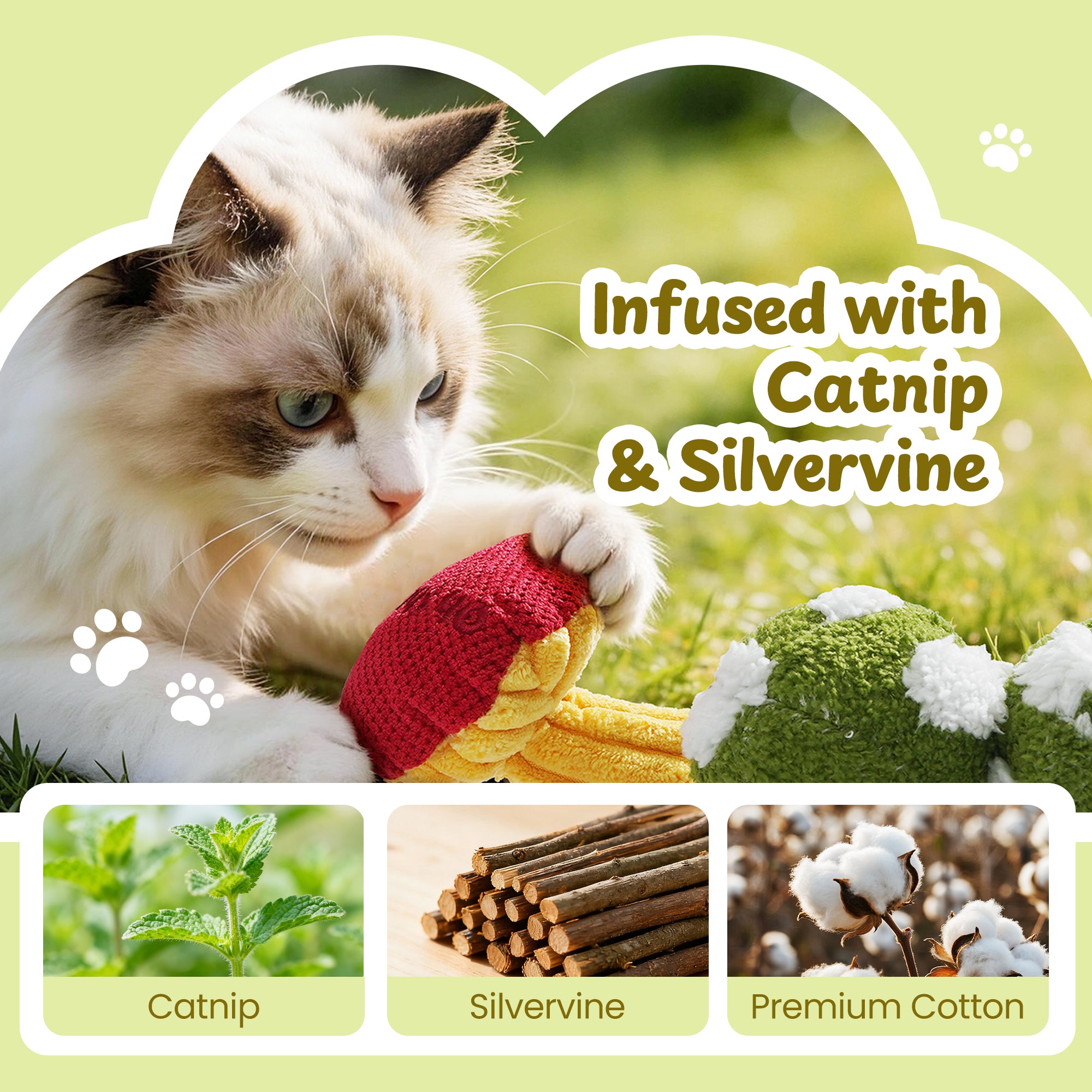 Mushroom Catnip Cat Toys