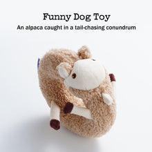 Load image into Gallery viewer, Fuzzwoof Squeaky Plush Alpaca Dog Toy
