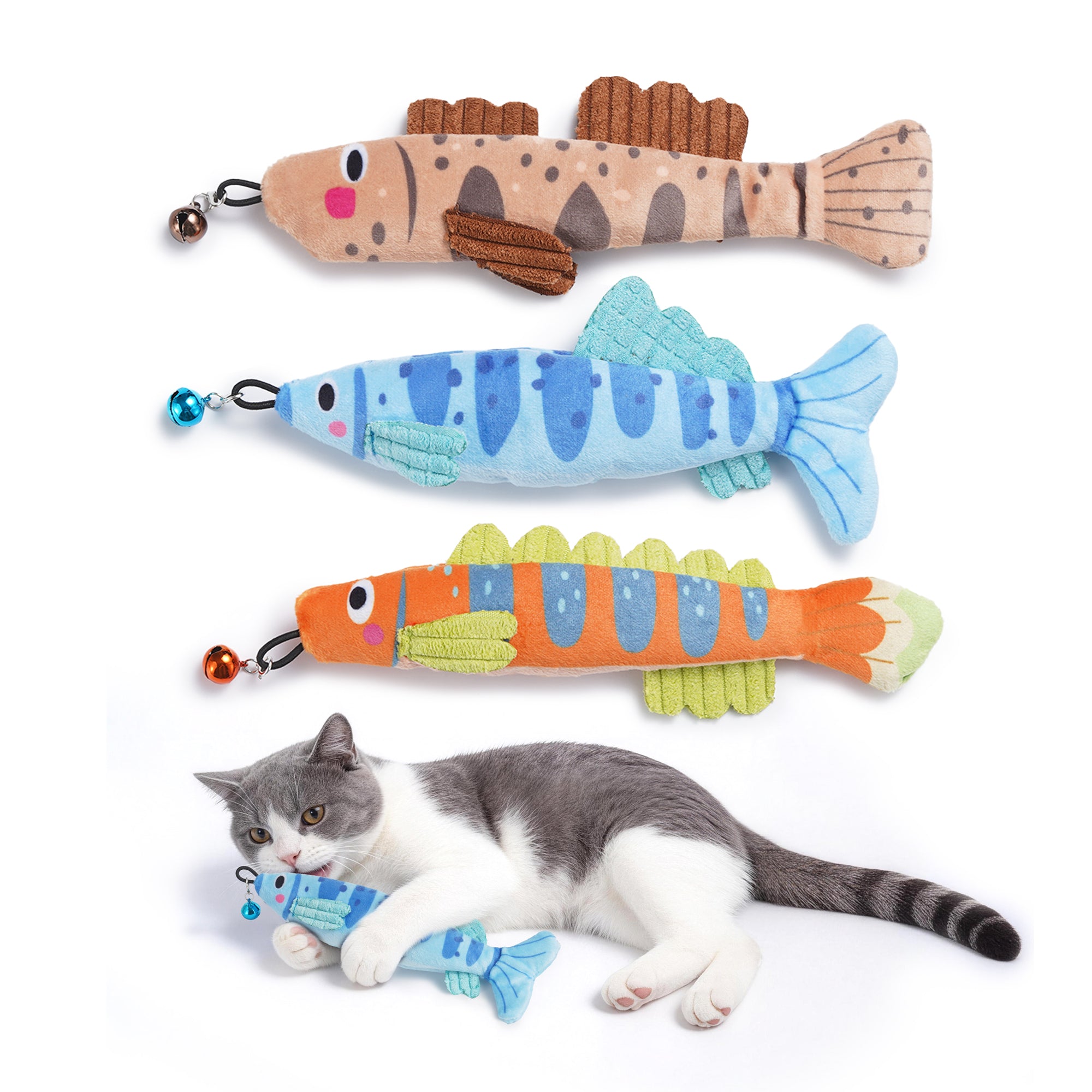 3 Pack Extra Large Cat Toys for Indoor Cats