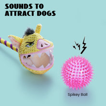 Load image into Gallery viewer, Pink Thorn Ball Pig Shape Dog Squeaky Toys for Aggressive chewers
