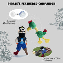 Load image into Gallery viewer, Nocciola 5 PCS Pirate Series Crinkle Squeaky Dog Toys | Stuffed Dog Toys
