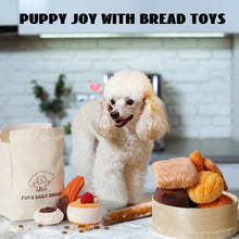Load image into Gallery viewer, Nocciola 10 Pack Bread Dog Toys with a Bread Bag

