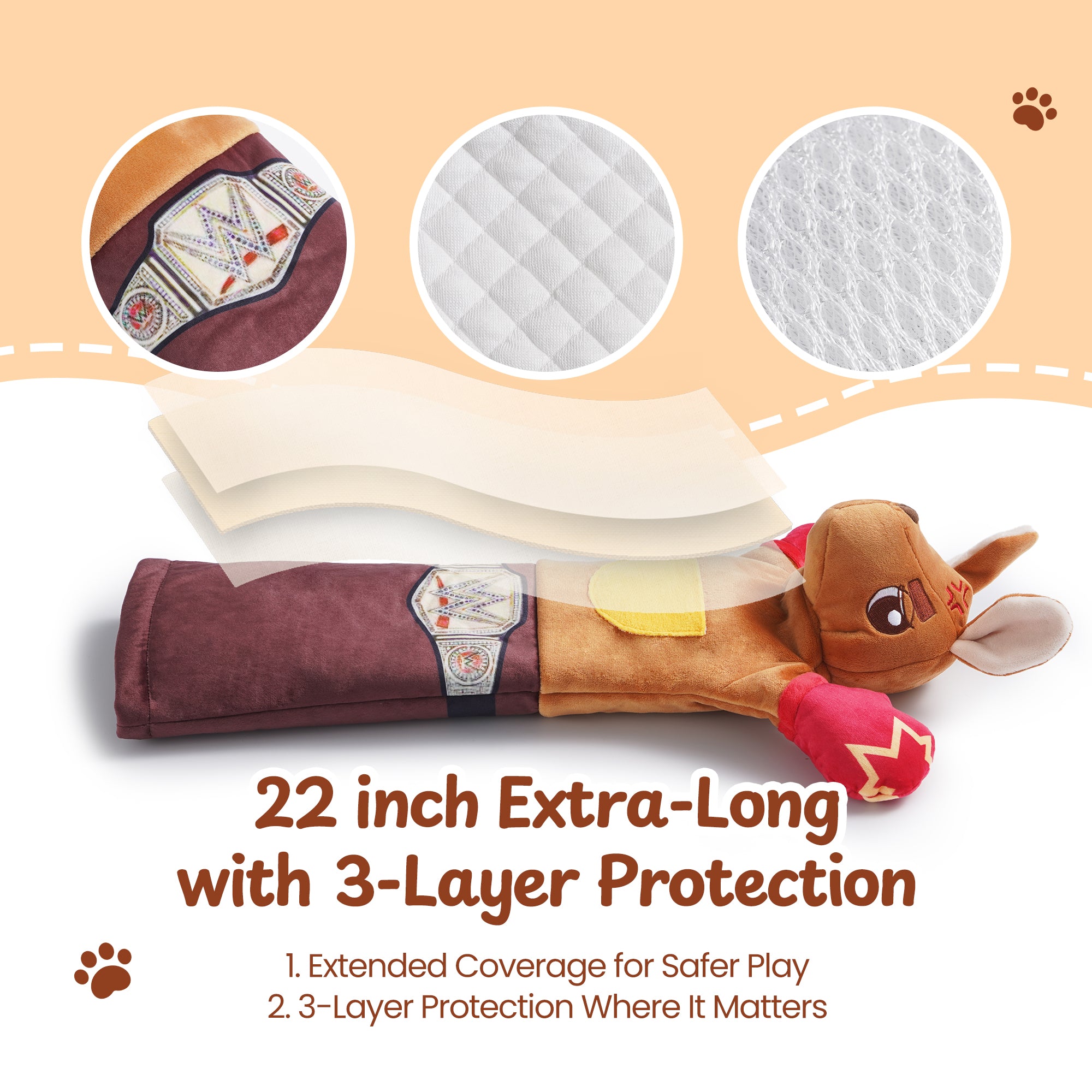 Rumble Roo Cat Wrestling Toy - Lifestyle | Nocciola Pet Toys