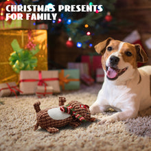Load image into Gallery viewer, Nocciola Christmas Dog Toy, Durable Reindeer Squeaky Toys
