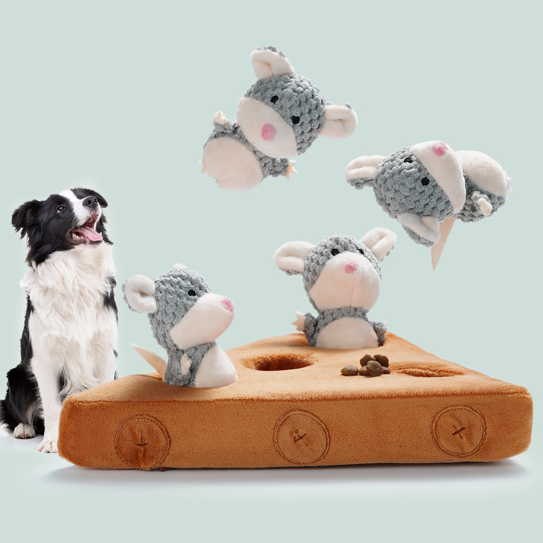 Nocciola 4 PCS Mouse and Filled Enrichment Dog Toys