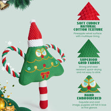 Load image into Gallery viewer, Nocciola Christmas Dog Toy, Durable Christmas Tree Squeaky Toys
