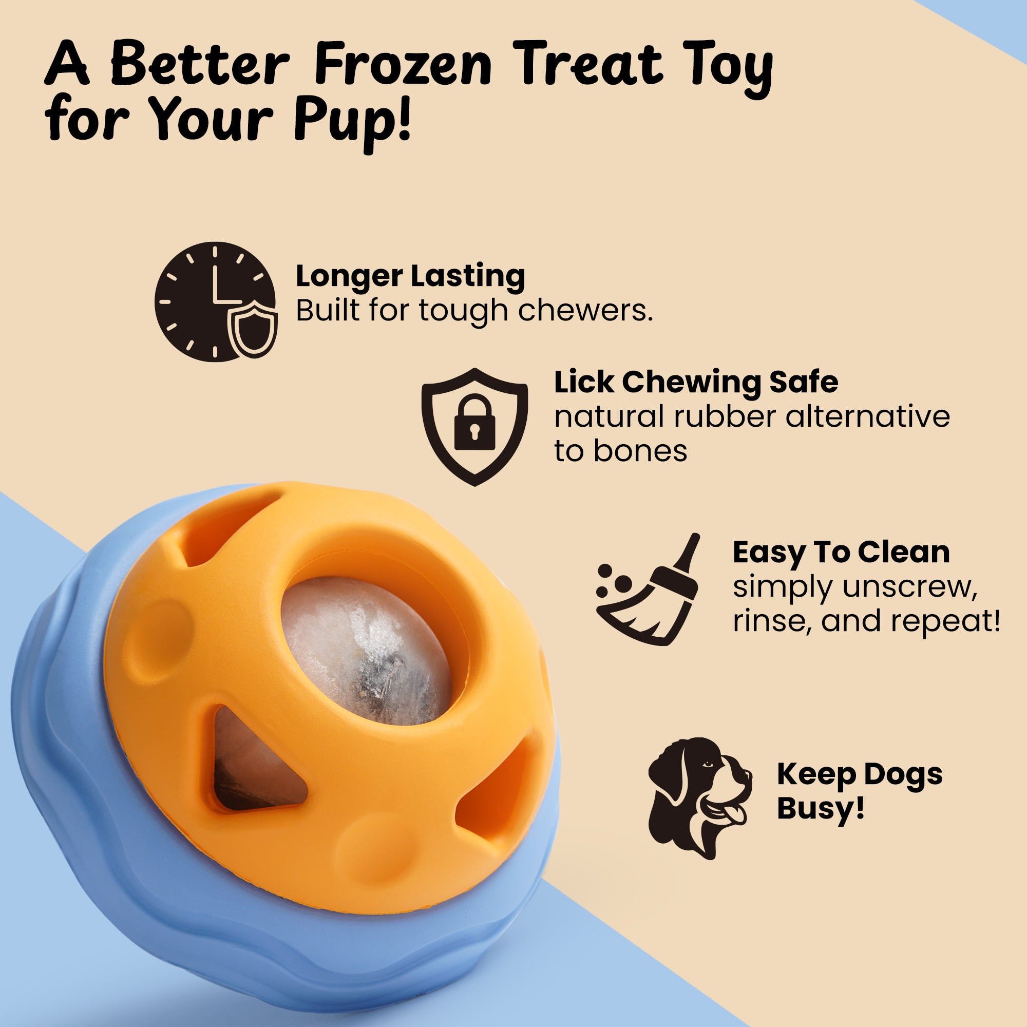 Nocciola Treat Dispensing Dog Toy Set - In Use | Nocciola Pet Toys