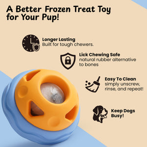 Nocciola Treat Dispensing Dog Toy Set - In Use | Nocciola Pet Toys