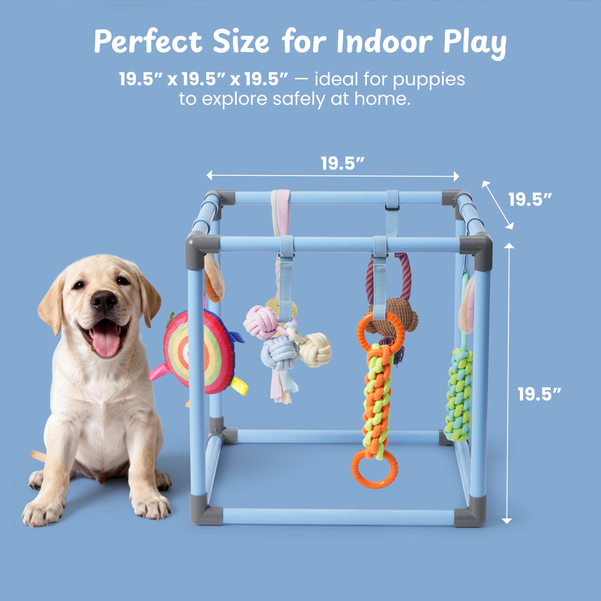 Nocciola Play Gym Enrichment Dog Toy - Detail View | Nocciola Pet Toys