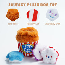 Load image into Gallery viewer, Nocciola Popcorn Squeaky Hide and Seek Plush Dog Toys Interactive
