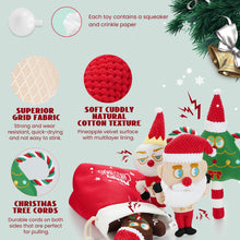Load image into Gallery viewer, Nocciola Christmas Large Dog Toys, 5 Durable Squeaky Toys Plush Stuffed Chew Toys and a Big Stocking
