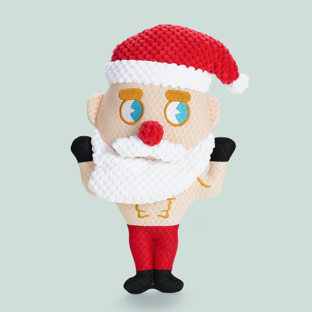 Nocciola Christmas Dog Toy, Durable Santa Claus Squeaky Toys