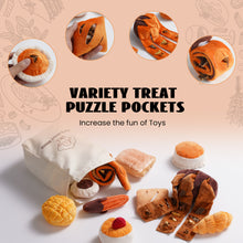 Load image into Gallery viewer, Nocciola 10 Pack Bread Dog Toys with a Bread Bag
