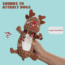 Load image into Gallery viewer, Nocciola Christmas Dog Toy, Durable Reindeer Squeaky Toys
