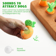 Load image into Gallery viewer, Nocciola 12 PCS Carrot with Filed Enrichment Dog Toys
