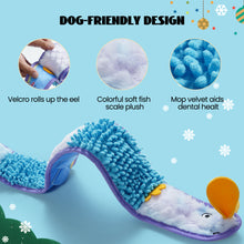 Load image into Gallery viewer, Nocciola No Stuffing EEL Crinkle Snuffle Dog Squeaky Toys - Durable Dog Toys for Tug of War
