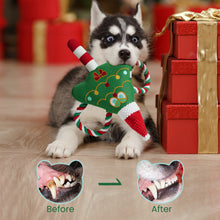 Load image into Gallery viewer, Nocciola Christmas Dog Toy, Durable Christmas Tree Squeaky Toys

