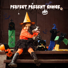 Lade das Bild in den Galerie-Viewer, Nocciola 5 Stück Halloween-Quietschspielzeug für Hunde, Plüsch-Hundespielzeug ohne Füllung für Welpen, kleine, mittelgroße und große Hunde 
