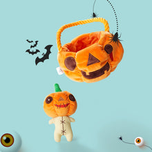 Load image into Gallery viewer, Nocciola 2PCS Halloween Dog Toys | Pumpkin Basket with Cute and Scary Pumpkin
