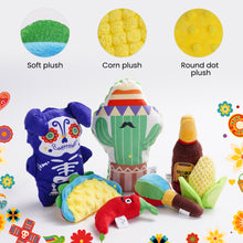 Load image into Gallery viewer, Nocciola 8 PCS Mexican Style Squeaky Dog Toys
