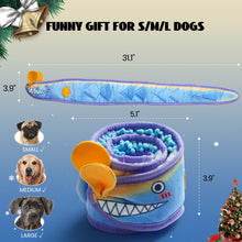 Load image into Gallery viewer, Nocciola No Stuffing EEL Crinkle Snuffle Dog Squeaky Toys - Durable Dog Toys for Tug of War
