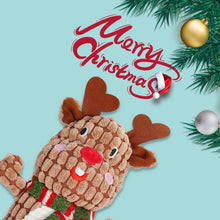 Load image into Gallery viewer, Nocciola Christmas Dog Toy, Durable Reindeer Squeaky Toys
