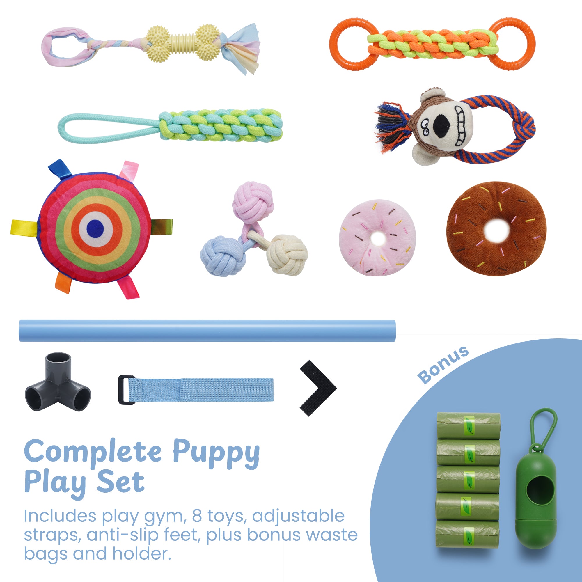 Nocciola Play Gym Enrichment Dog Toy - In Use | Nocciola Pet Toys