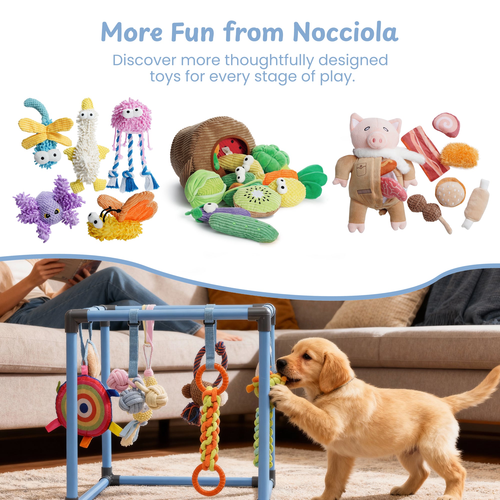 Nocciola Play Gym Enrichment Dog Toy - Package | Nocciola Pet Toys