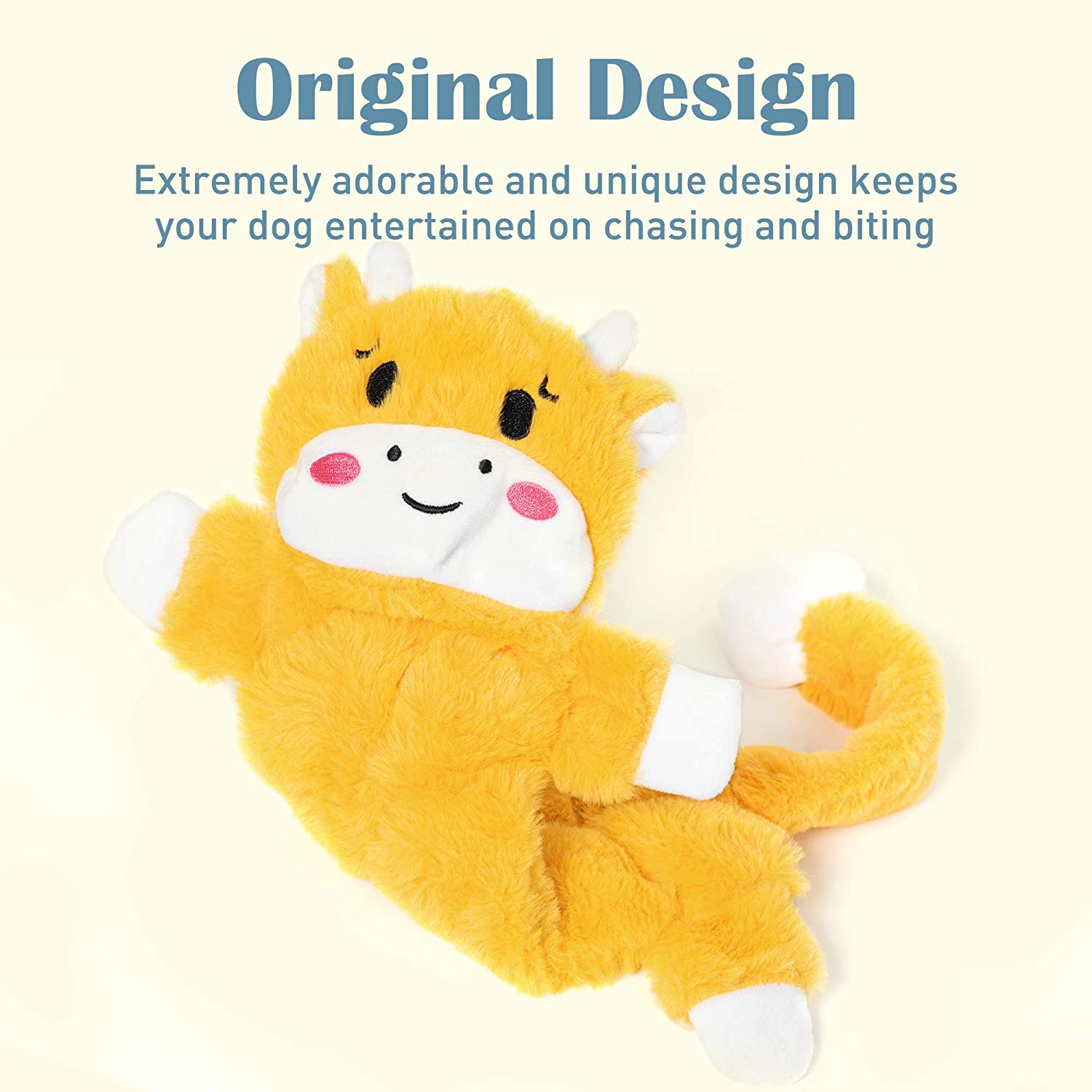 Squishmallows Chew Mees 5-Pack Pet Toys - Squeaky Crinkly Dog Toys With Reinforced Seams