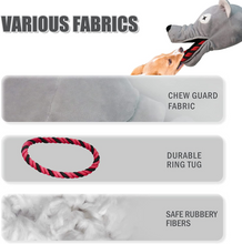 Load image into Gallery viewer, Nocciola Dog Interactive Squeaky Toys Cute Plush Toys for Small Medium &amp; Large Dogs(Shark&amp;Walf)
