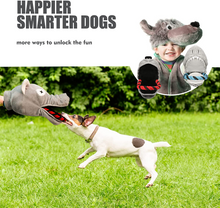 Load image into Gallery viewer, Nocciola Dog Interactive Squeaky Toys Cute Plush Toys for Small Medium &amp; Large Dogs(Shark&amp;Walf)

