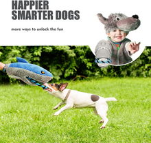 Load image into Gallery viewer, Nocciola Dog Interactive Squeaky Toys Cute Plush Toys for Small Medium &amp; Large Dogs(Shark)
